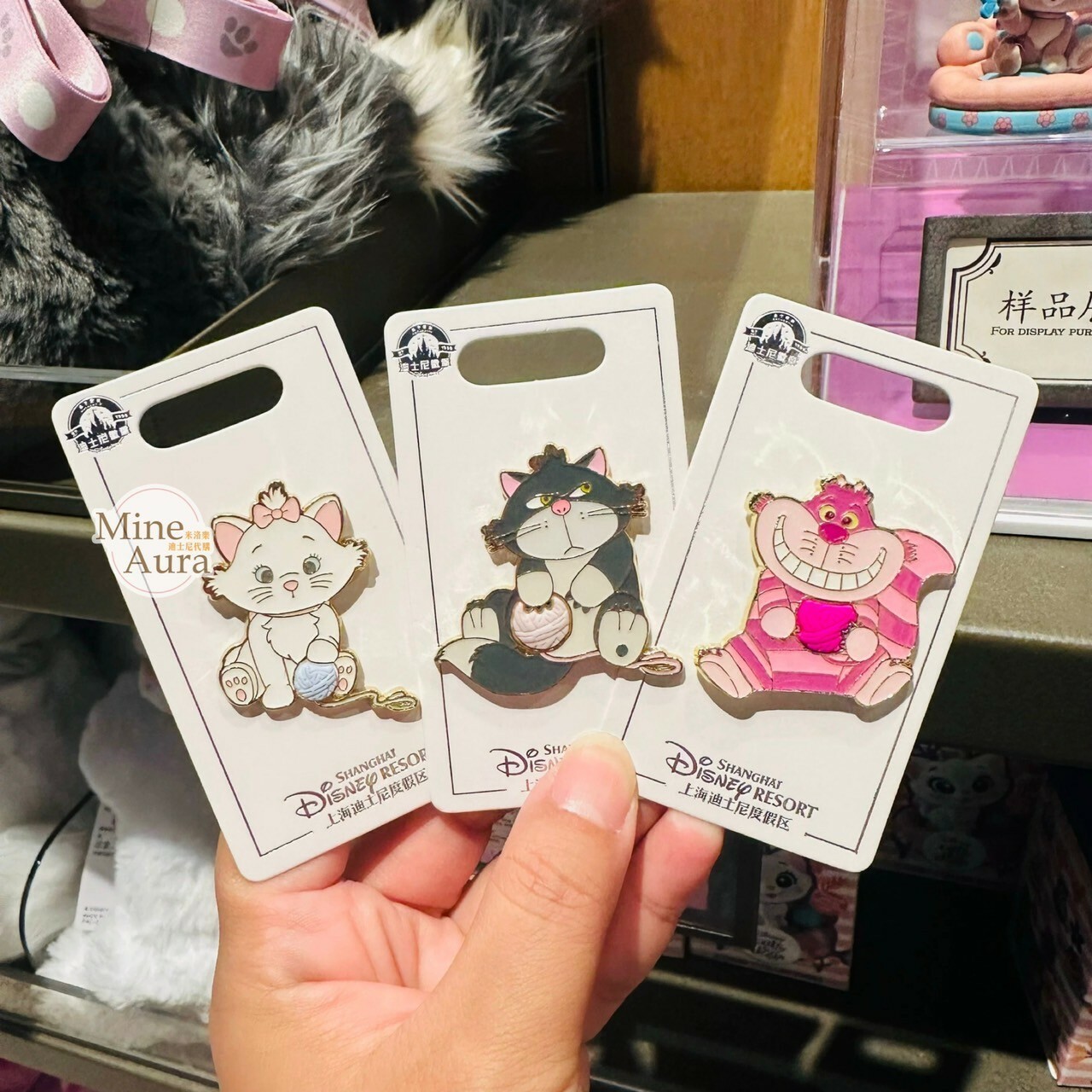 爪爪派對系列 路西法 魯斯佛 Lucife 壞貓咪 徽章 PIN -上海迪士尼樂園