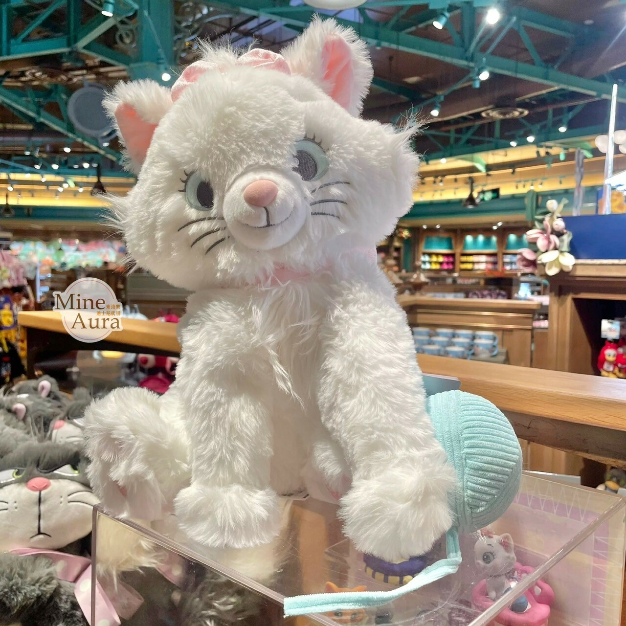 爪爪派對系列 瑪莉貓 Marie 毛線球 娃娃 玩偶 貓兒歷險記 The Aristocats -上海迪士尼樂園