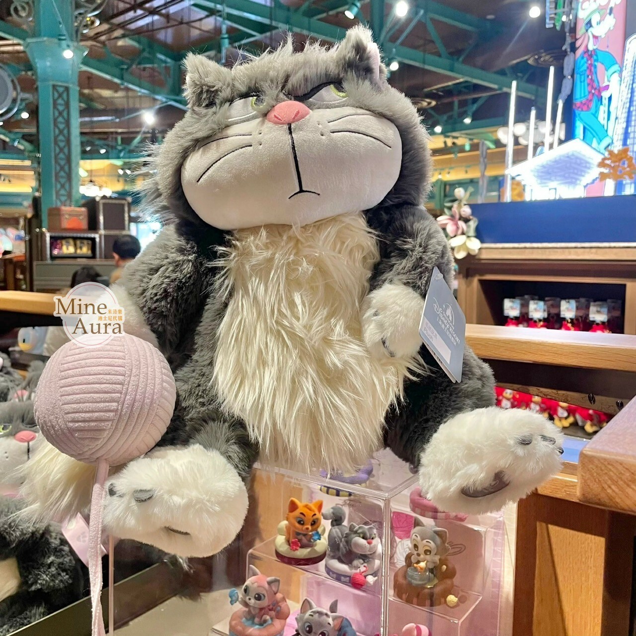 爪爪派對系列 路西法 魯斯佛 Lucife 壞貓咪 毛線球 娃娃 玩偶 -上海迪士尼樂園
