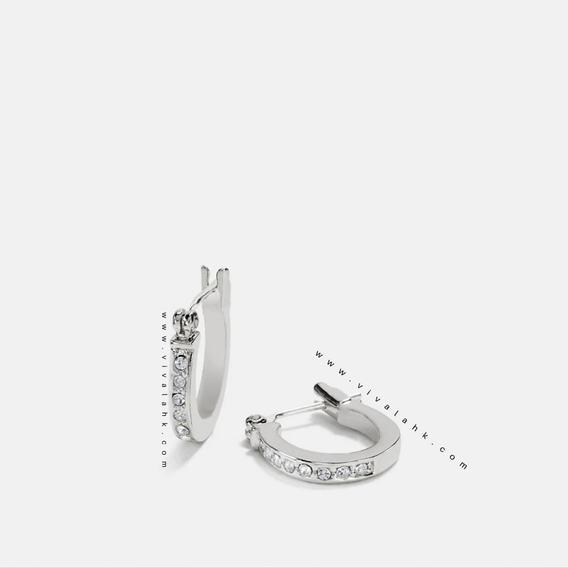 Coach - 經典閃石圈圈耳環 (F54497)