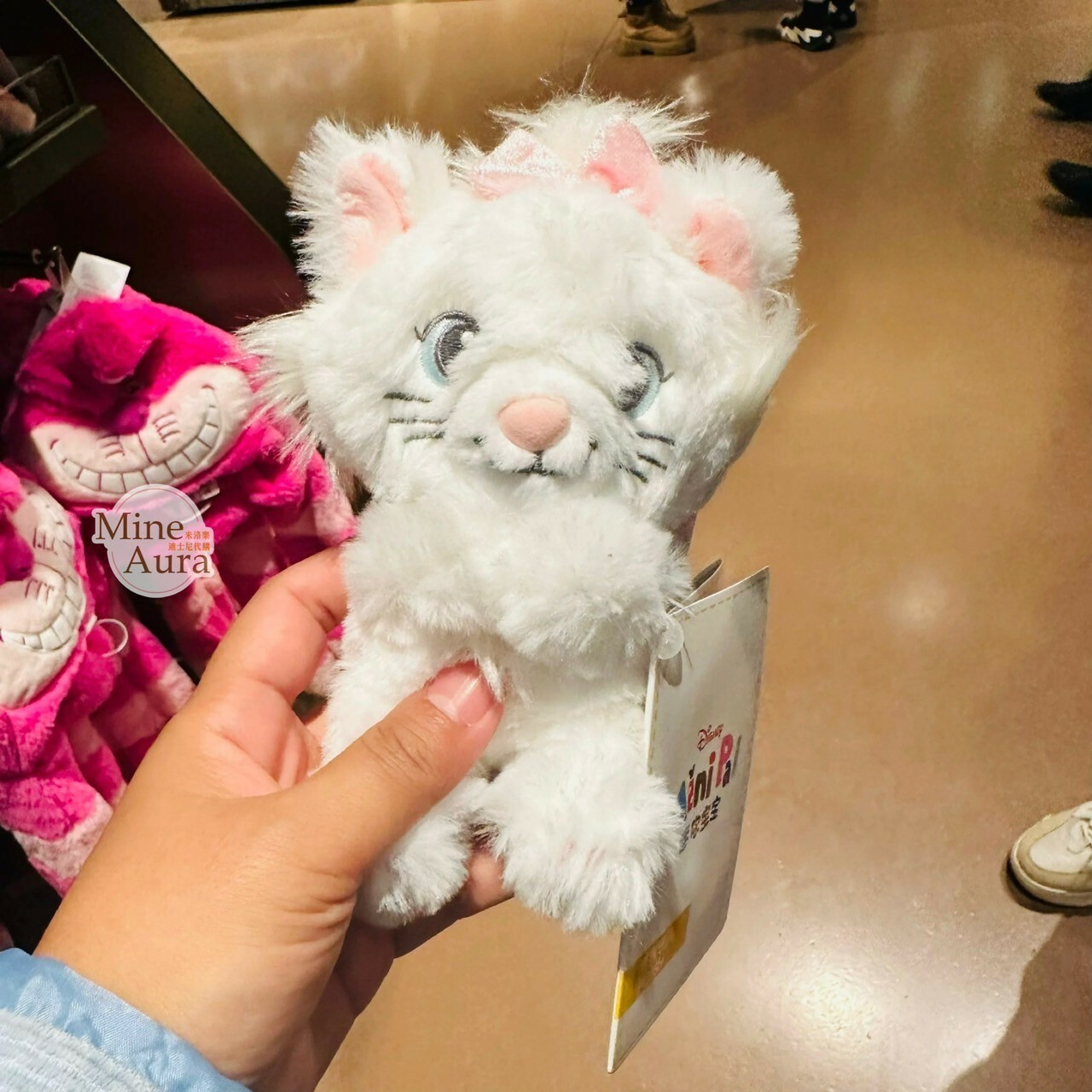 爪爪派對系列 瑪莉貓 Marie 迷你寶寶系列 磁鐵 坐肩 絨毛 娃娃 公仔 貓兒歷險記 The Aristocats -上海迪士尼樂園