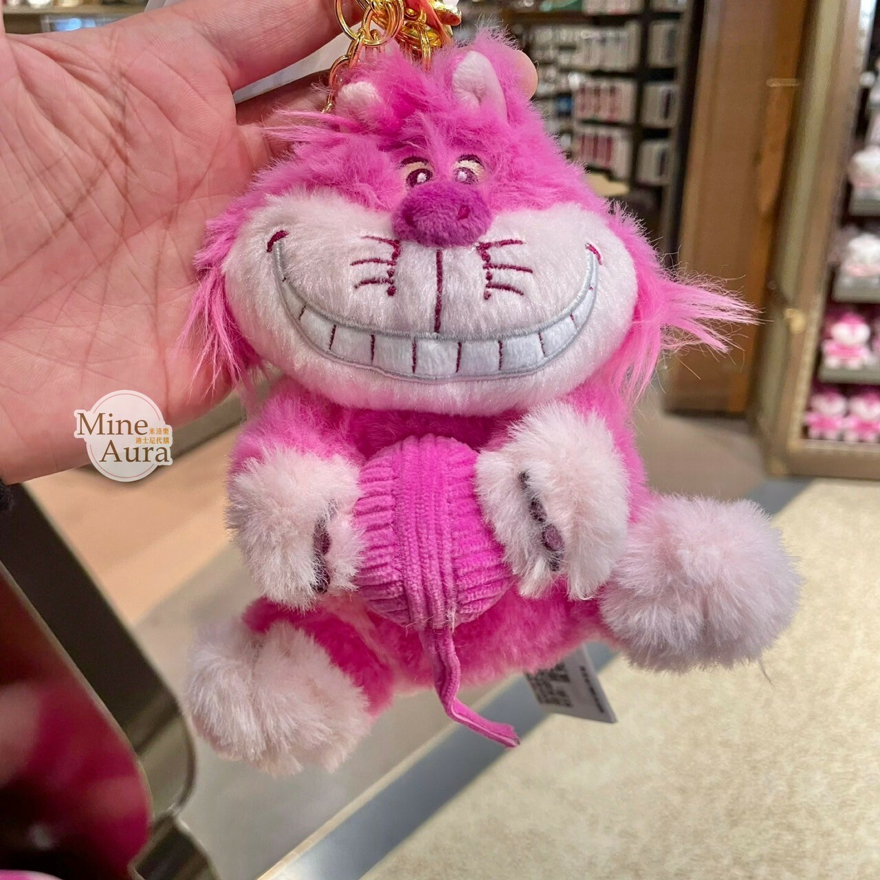 爪爪派對系列 柴郡貓 The Cheshire Cat 妙妙貓 絨毛 鑰匙圈 吊飾 愛麗絲夢遊仙境 Alice in Wonderland -上海迪士尼樂園
