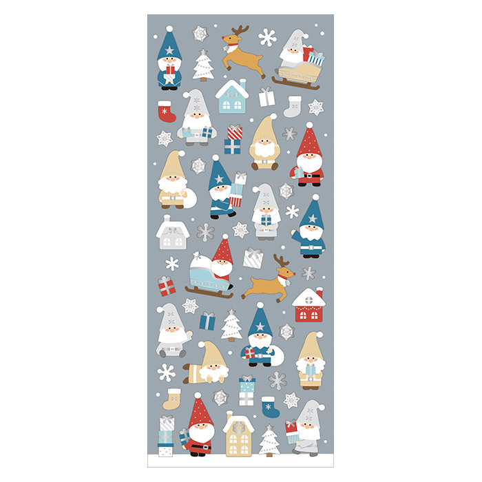 Mind Wave Christmas Sticker－Toy Santa (Japanese Stationery Brand)