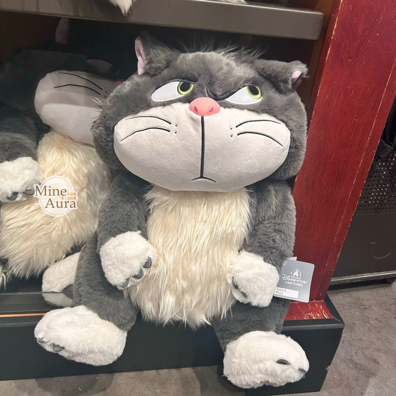 爪爪派對系列 路西法 魯斯佛 Lucife 壞貓咪 M號 娃娃 玩偶 -上海迪士尼樂園