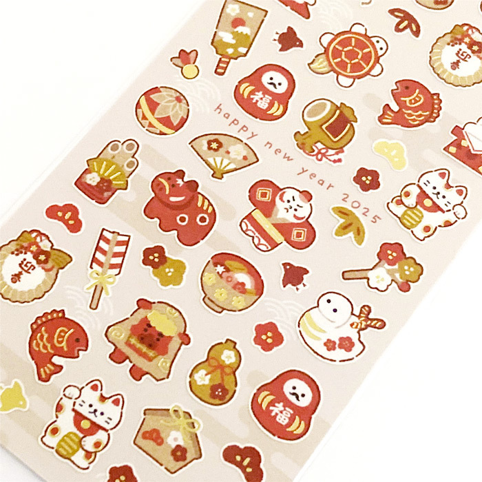 Mind Wave New Year Fortune Sticker－Year of Snake ❸ (Japanese Stationery Brand)