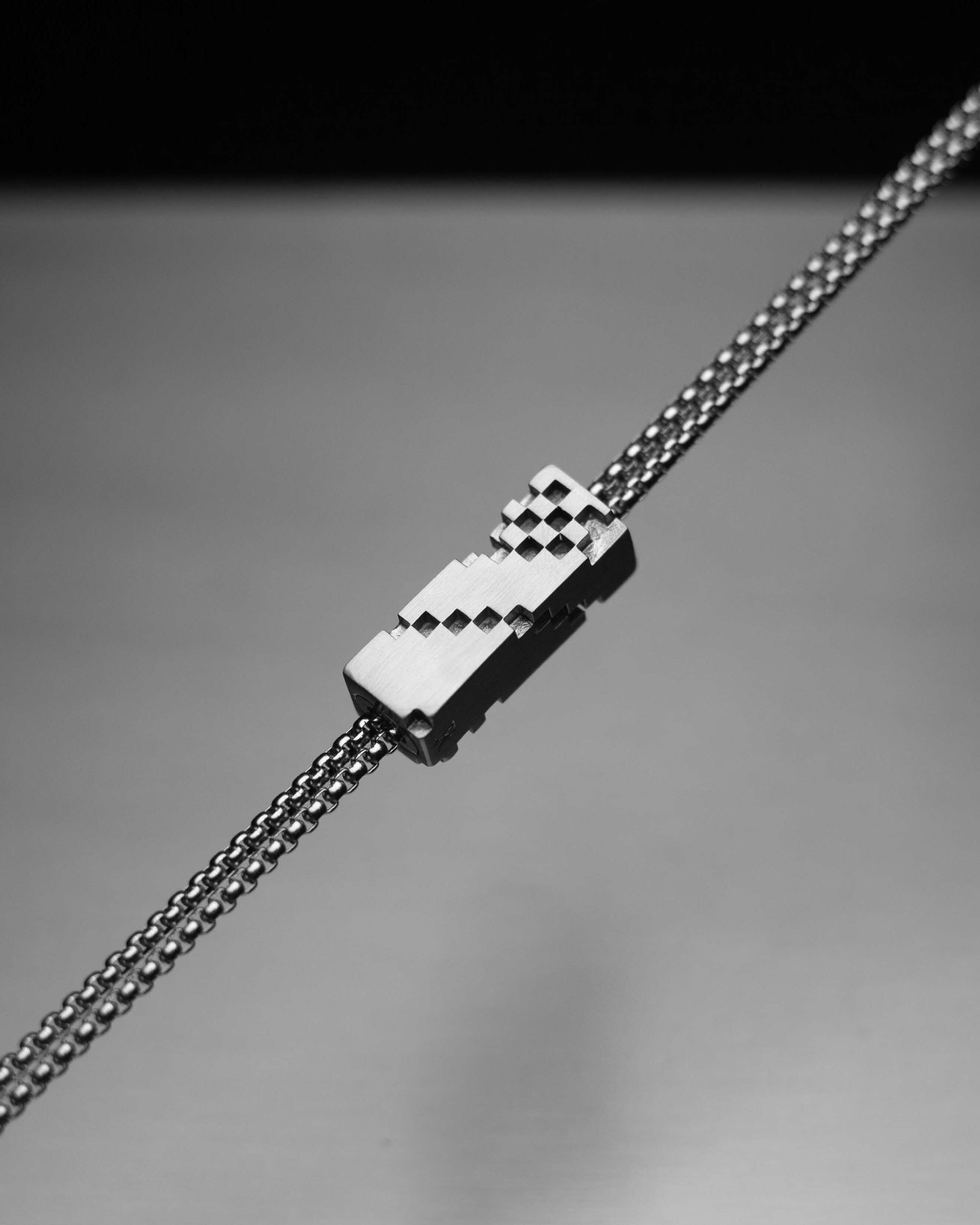 RECOVERY 原律矩譜保羅領帶 霧銀色