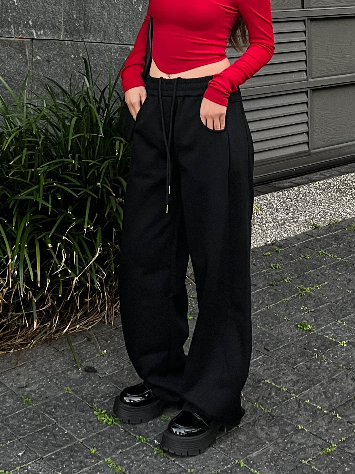 推🌪️彎刀設計厚棉褲(2色)