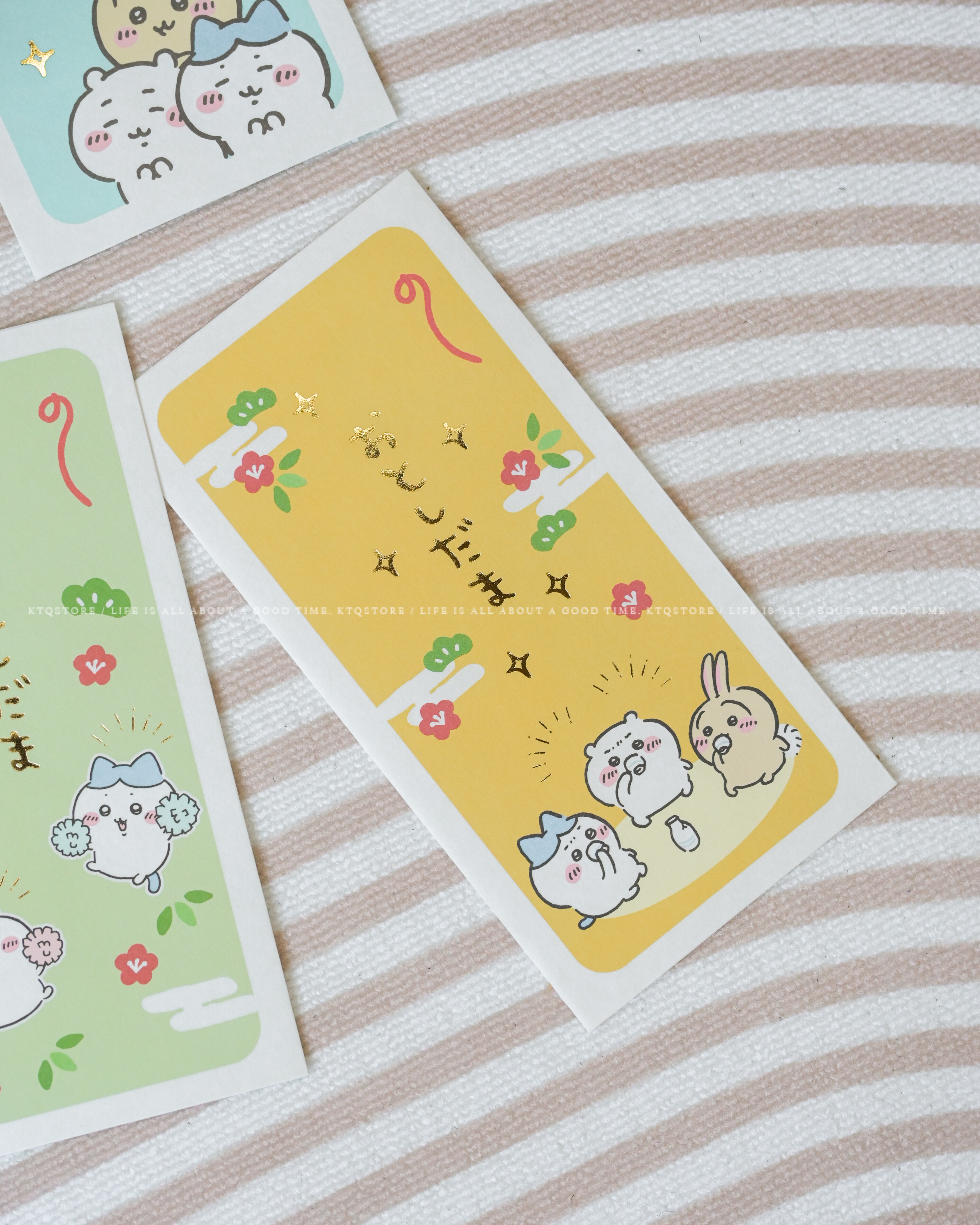 KTQ STORE ‧ 日本 Chiikawa 吉伊卡哇 紅包袋 一包三入 8款 兩種尺寸