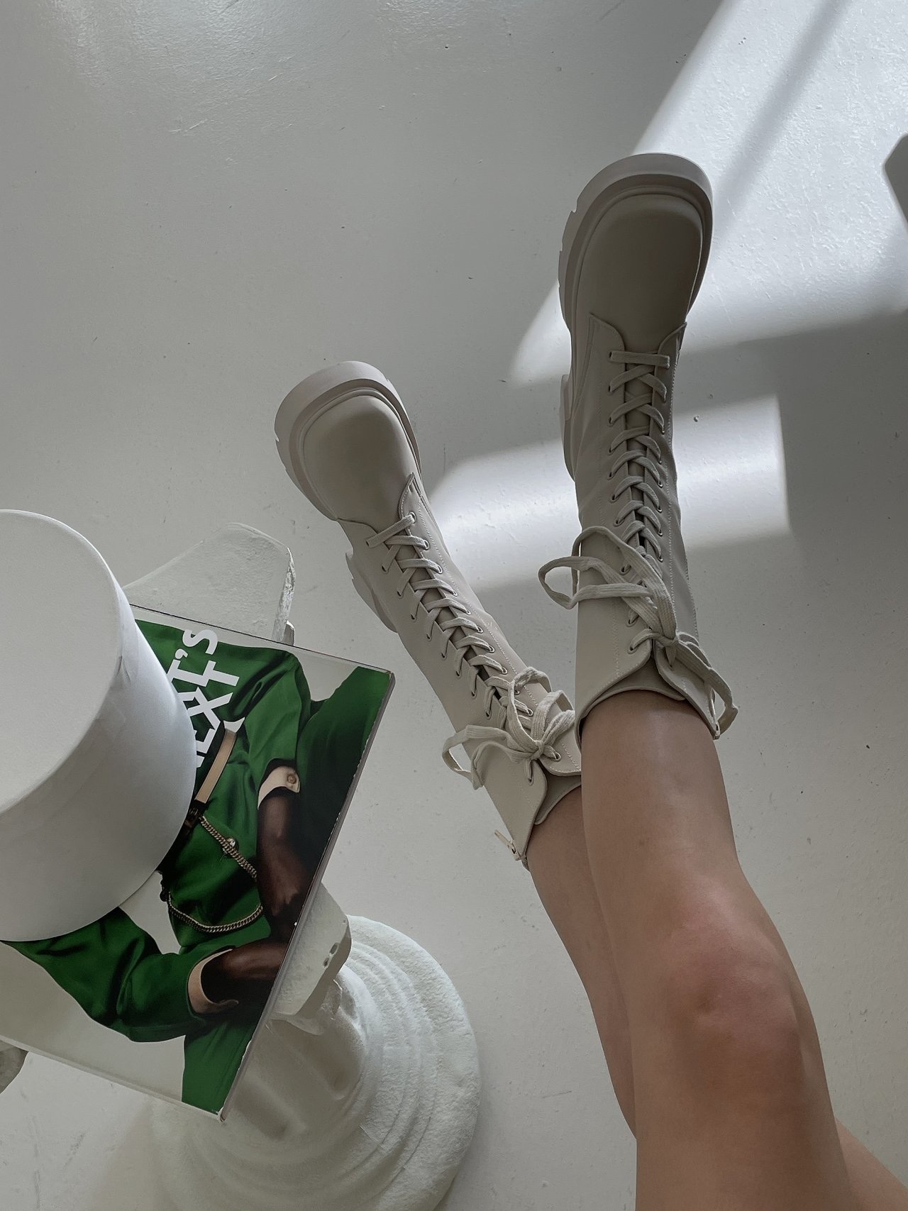 霧面百搭騎士靴（版型正常）