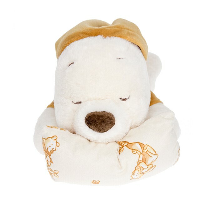 小熊維尼 Winnie the Pooh 趴趴 趴姿 睡顏 枕頭 睡衣造型 娃娃 玩偶 -香港迪士尼樂園