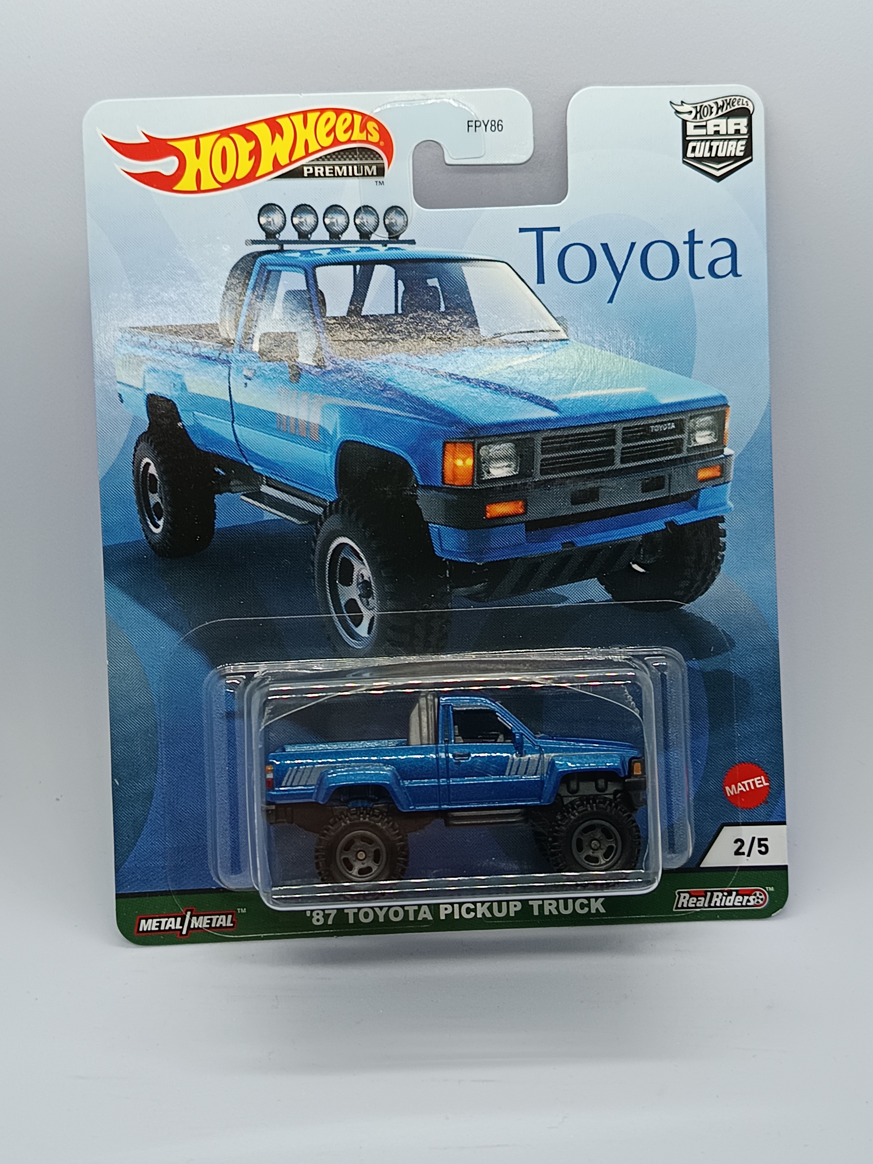 HOT WHEELS CAR CULTURE '87 TOYOTA PICK UP TRUCK BLUE