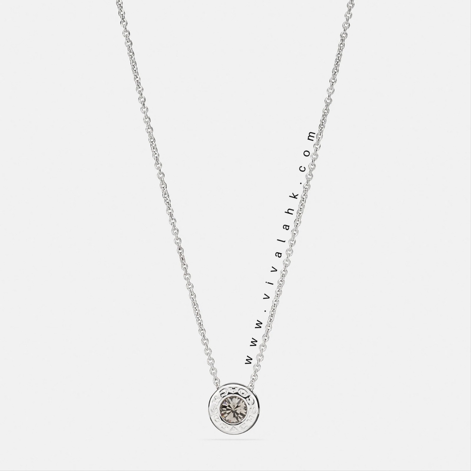 Coach - 圓形閃石頸鏈 (F54514)