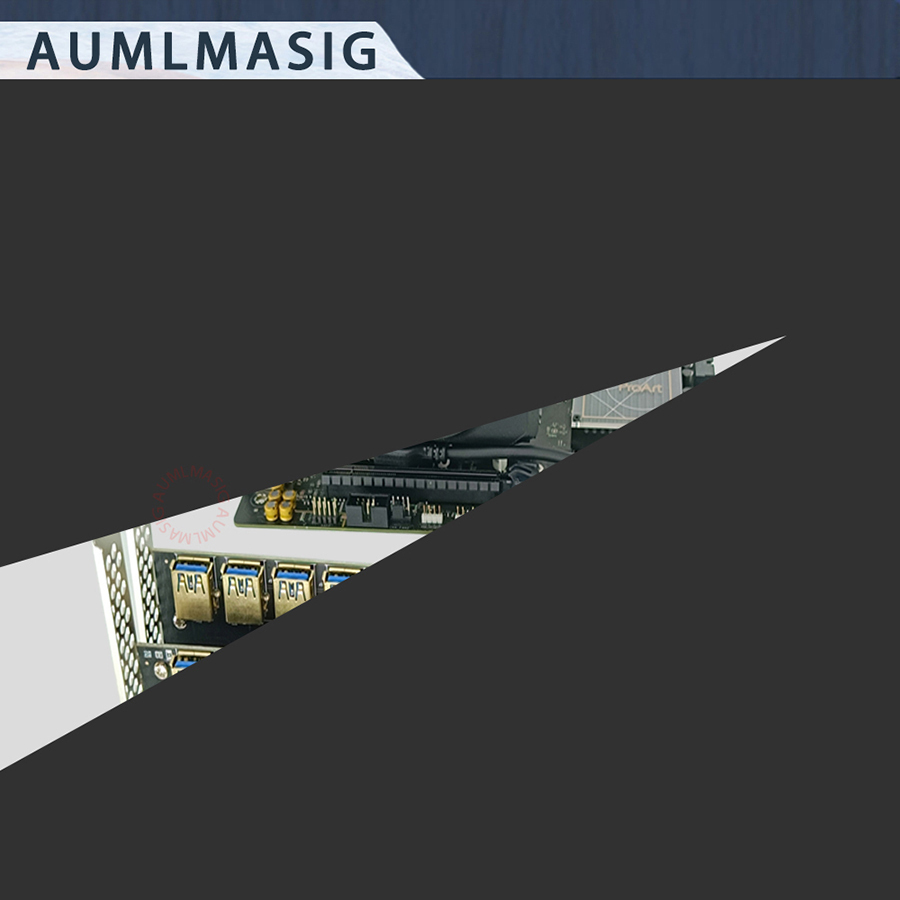 AUMLMASIG 雙PCI-E 4X插槽轉接板全套件 祥碩科技晶片 送PCI-E通道專用延長線*1