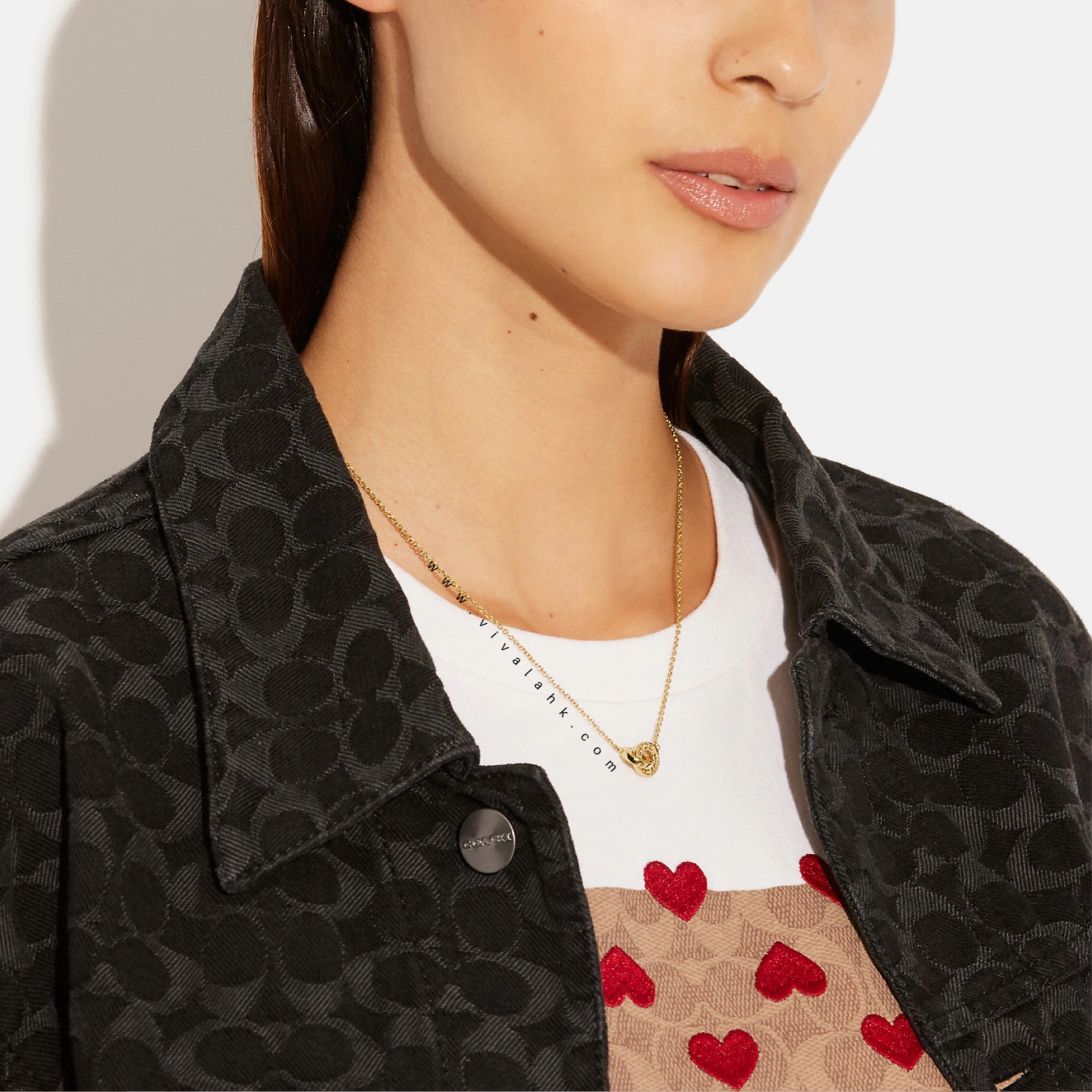 Coach - 圈扣圈頸鏈 (91441)