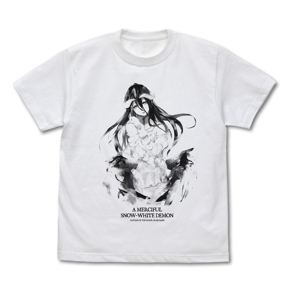 Cospa 1209 アルベド Tシャツ 慈悲深き純白の悪魔 Ver. [劇場版「オーバーロード」聖王国編] WHITE