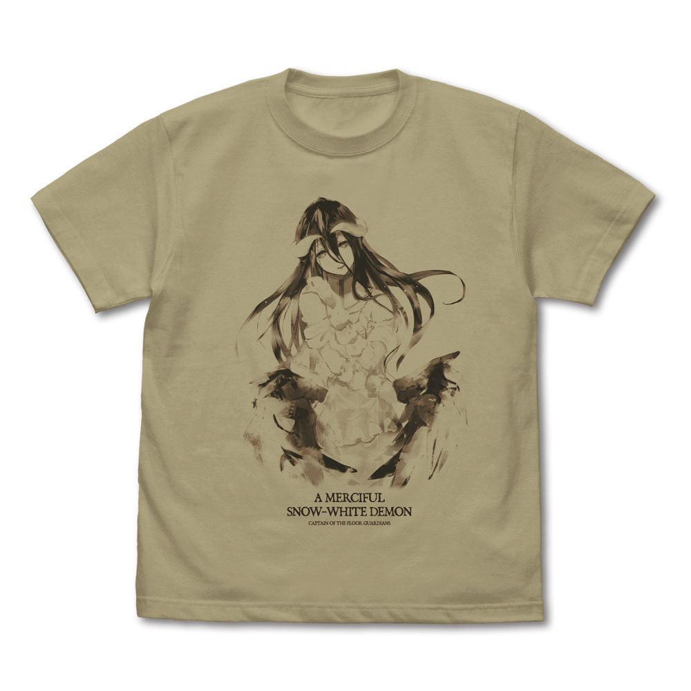 Cospa 1209 アルベド Tシャツ 慈悲深き純白の悪魔 Ver. [劇場版「オーバーロード」聖王国編] SAND KHAKI