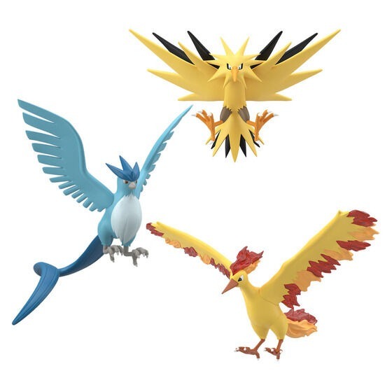 Bandai POKEMON SCALE WORLD 關都地區急凍鳥、閃電鳥、火焰鳥