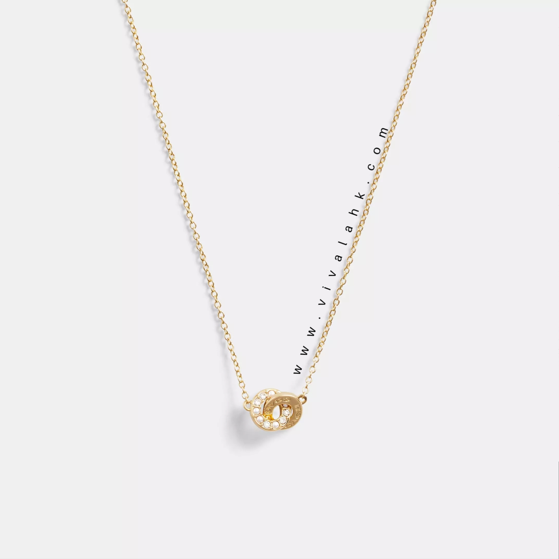 Coach - 圈扣圈珍珠頸鏈  (CO233)