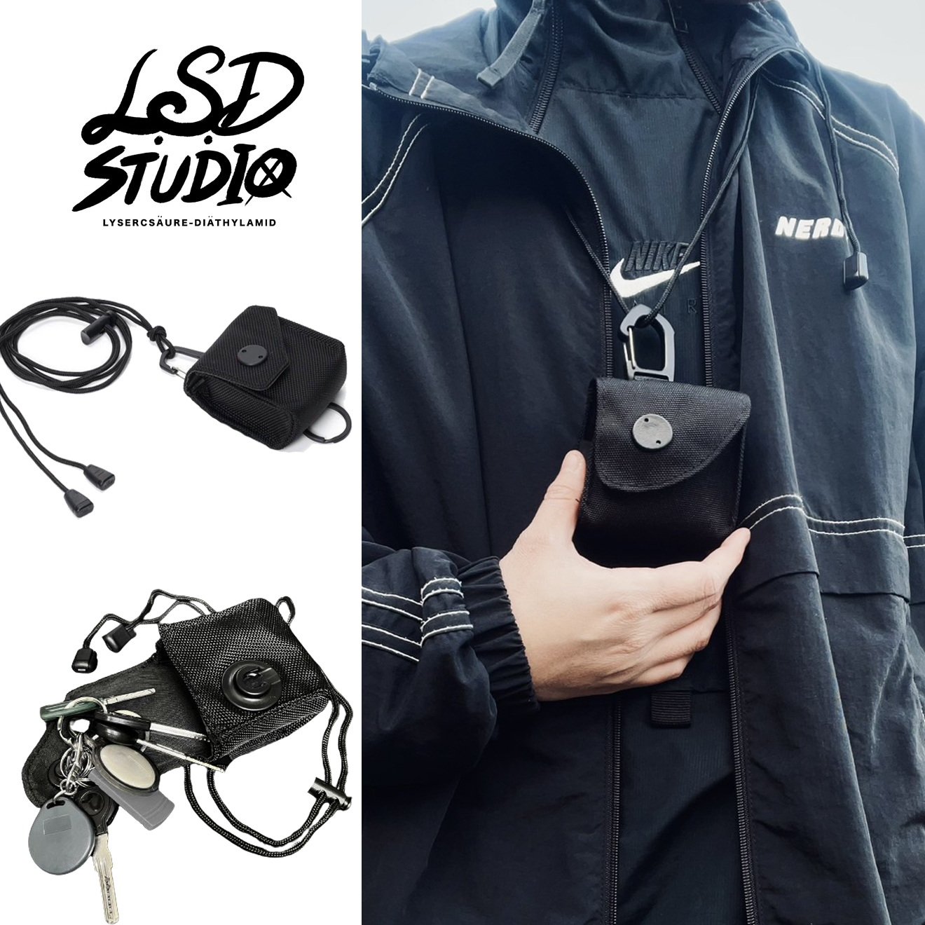 現貨|重磅磁吸設計快開鑰匙 耳機包 零錢包【BGTUN1】