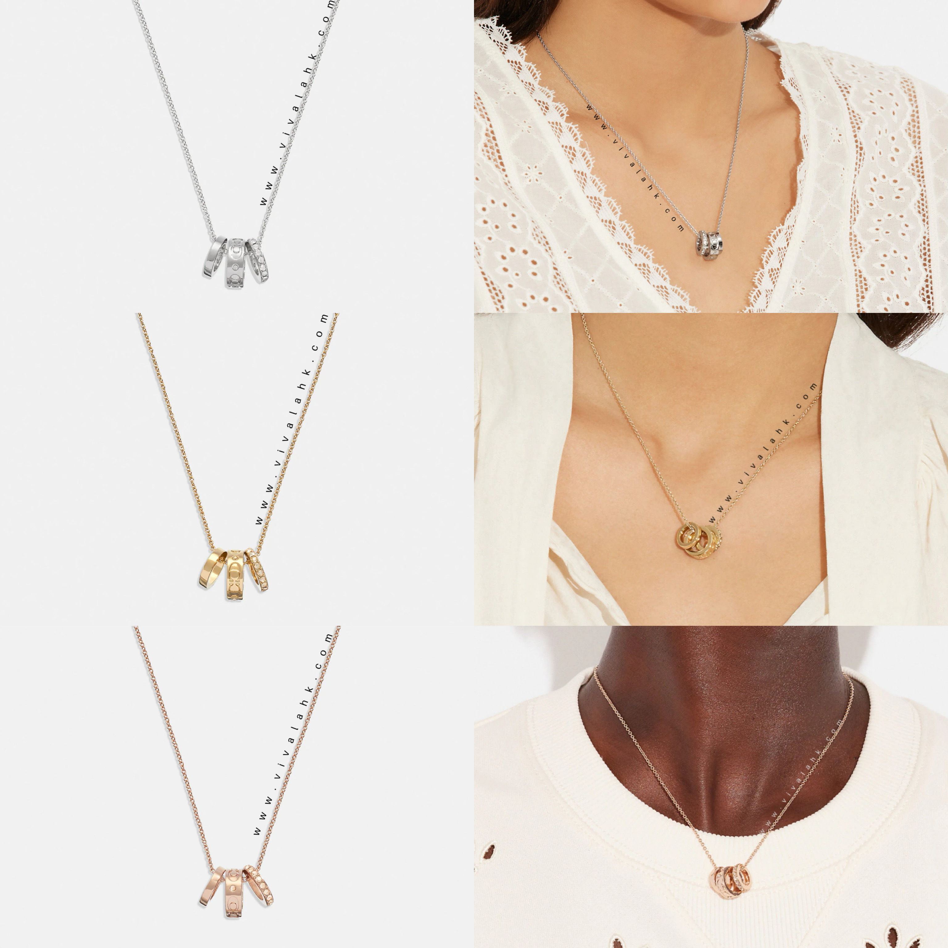 Coach - 經典圈圈頸鏈 (CI902)