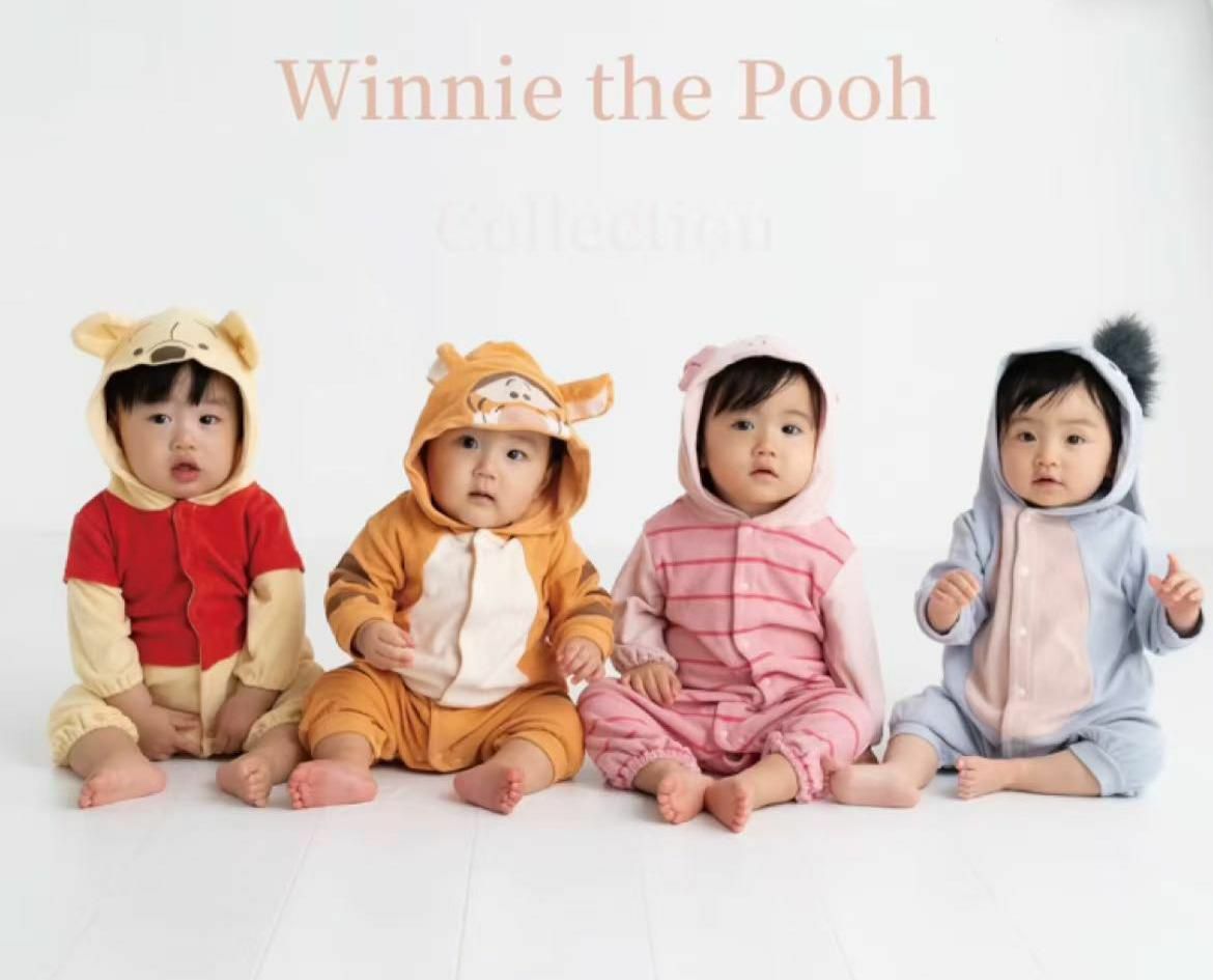 日單 cottoli x Winnie the Pooh 系列連身衫