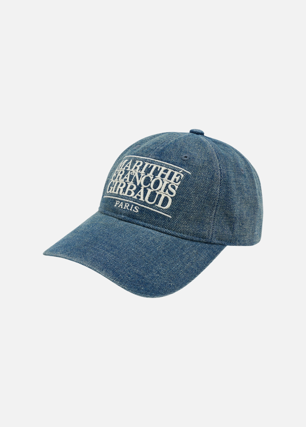 Marithe☆DENIM WASHING REGULAR LOGO BALL CAP DENIM WASHING REGULAR LOGO BALL CAP black - MARITHÉ+FRANҪOIS