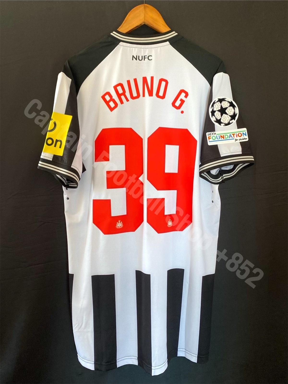 Newcastle United BRUNO G. サッカーユニフォーム39 adidas Newcastle Utd Home Bruno G. 39 Jersey 2025-2026