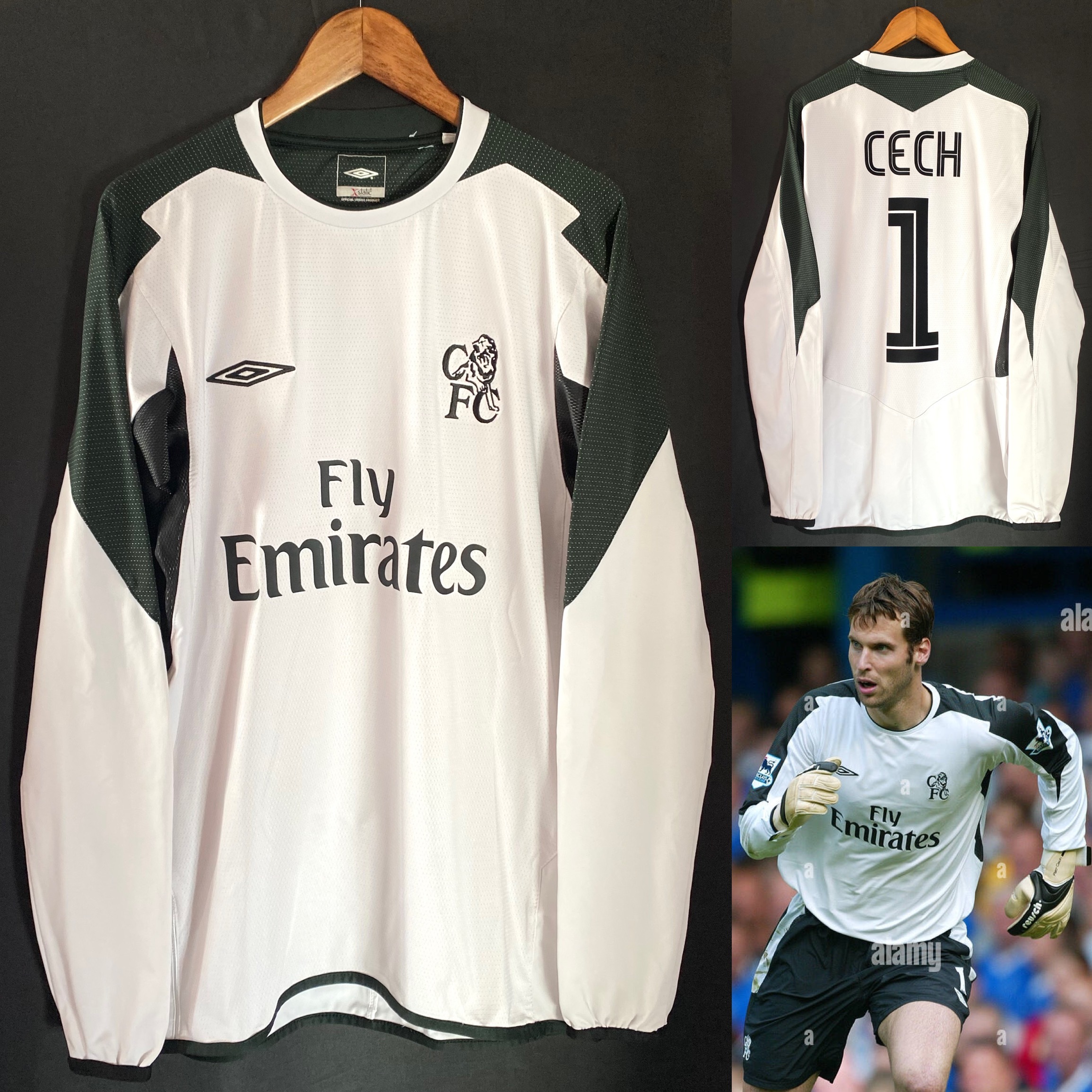 Chelsea 2004-2005 Umbro Goalkeeper Home Shirt #1 CECH