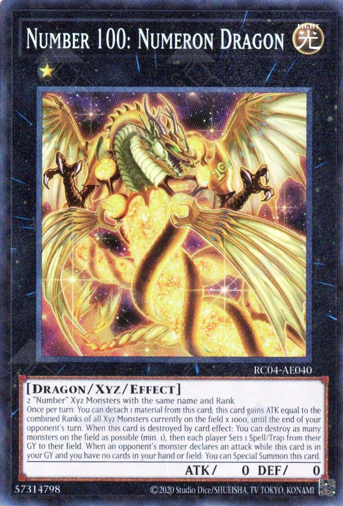 RC04-AE040 Number 100: Numeron Dragon