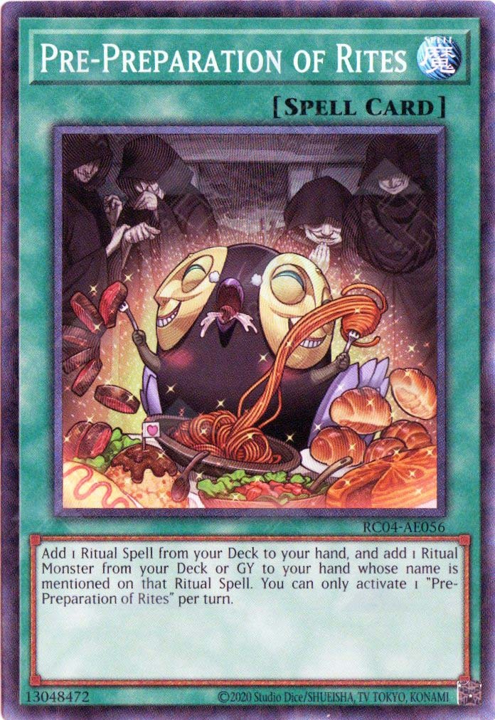 RC04-AE056 Pre-Preparation of Rites