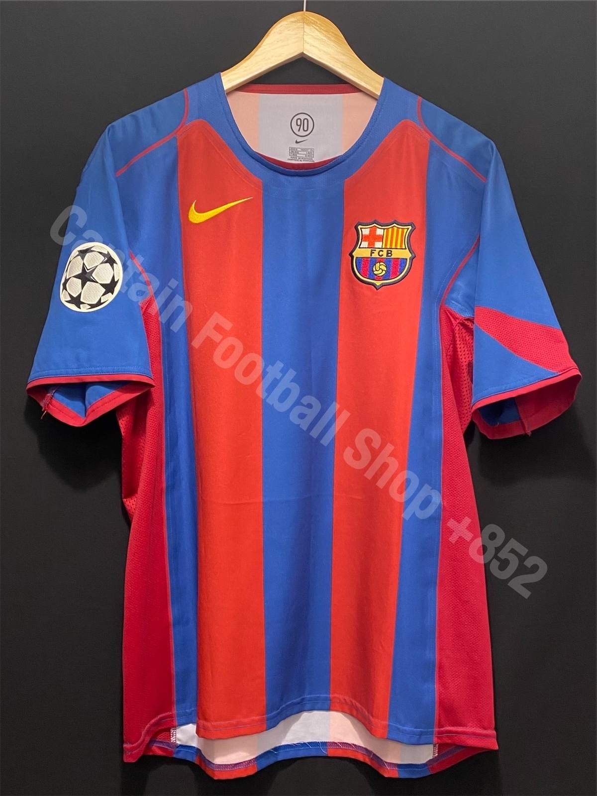 (球員版) 巴塞隆拿 2004-2005 Nike 歐聯主場 Code 7 球員版球衣 #10 RONALDINHO