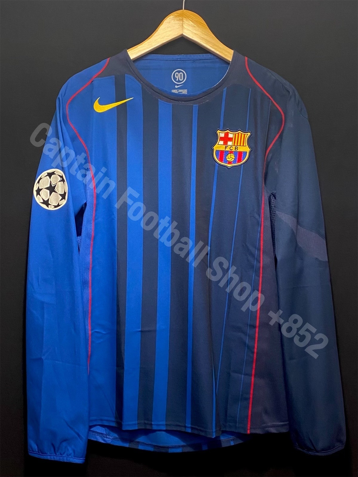 (球員版) 巴塞隆拿 2004-2005 Nike 歐聯作客 Code 7 球員版球衣 #10 RONALDINHO