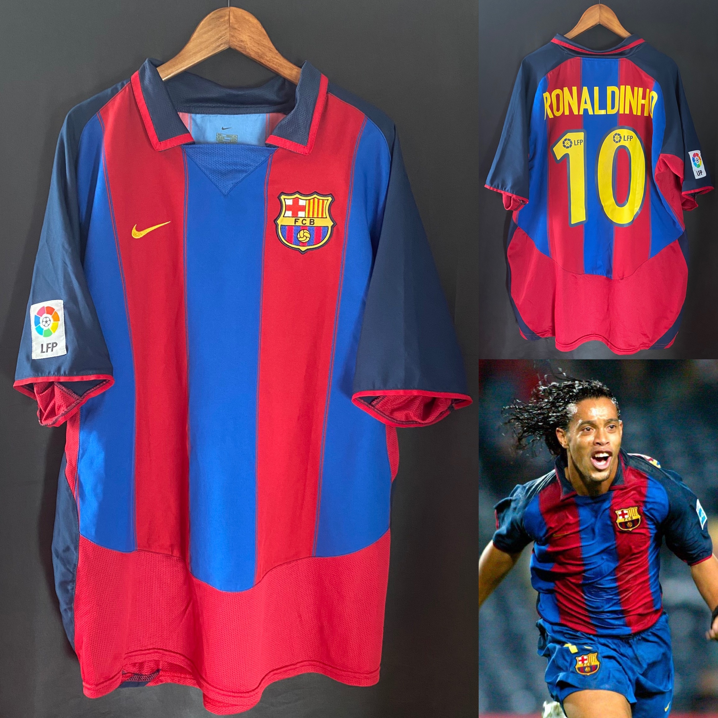 巴塞隆拿 2003-2004 Nike 主場球衣 #10 RONALDINHO