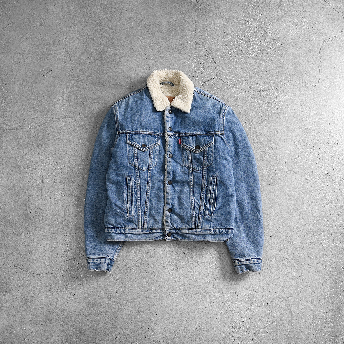 Levi’s 美式牛仔刷毛外套