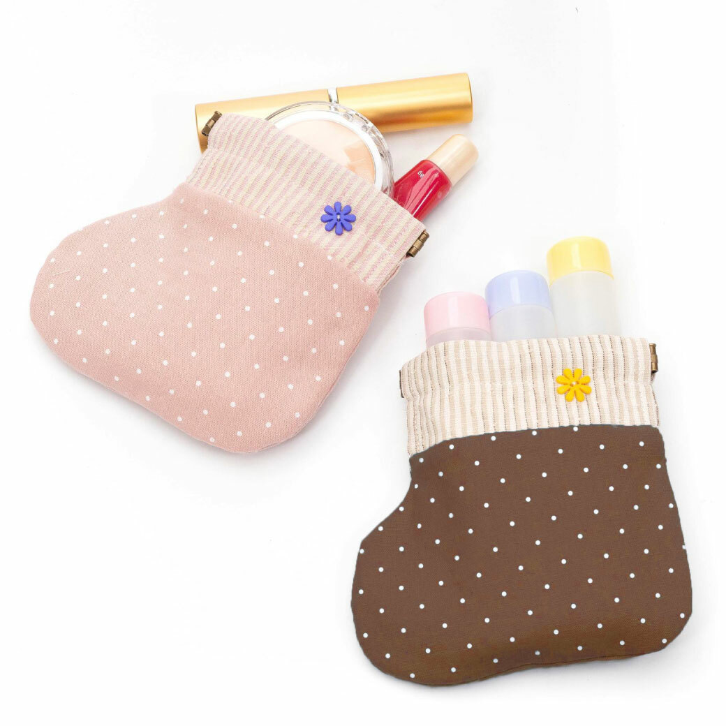 12公分彈片夾口金(2組/入)【贈聖誕襪收納包紙型】