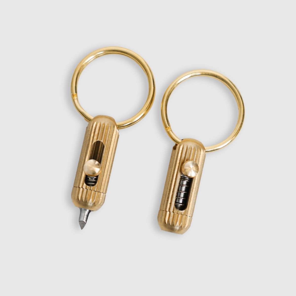 戶外用品｜黃銅迷你膠囊小推刀