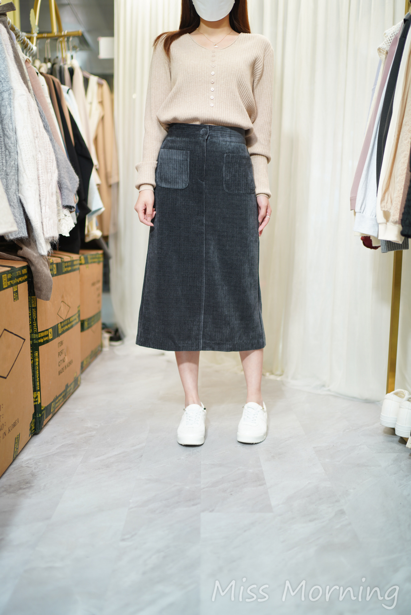 百搭V領上衣(14330)