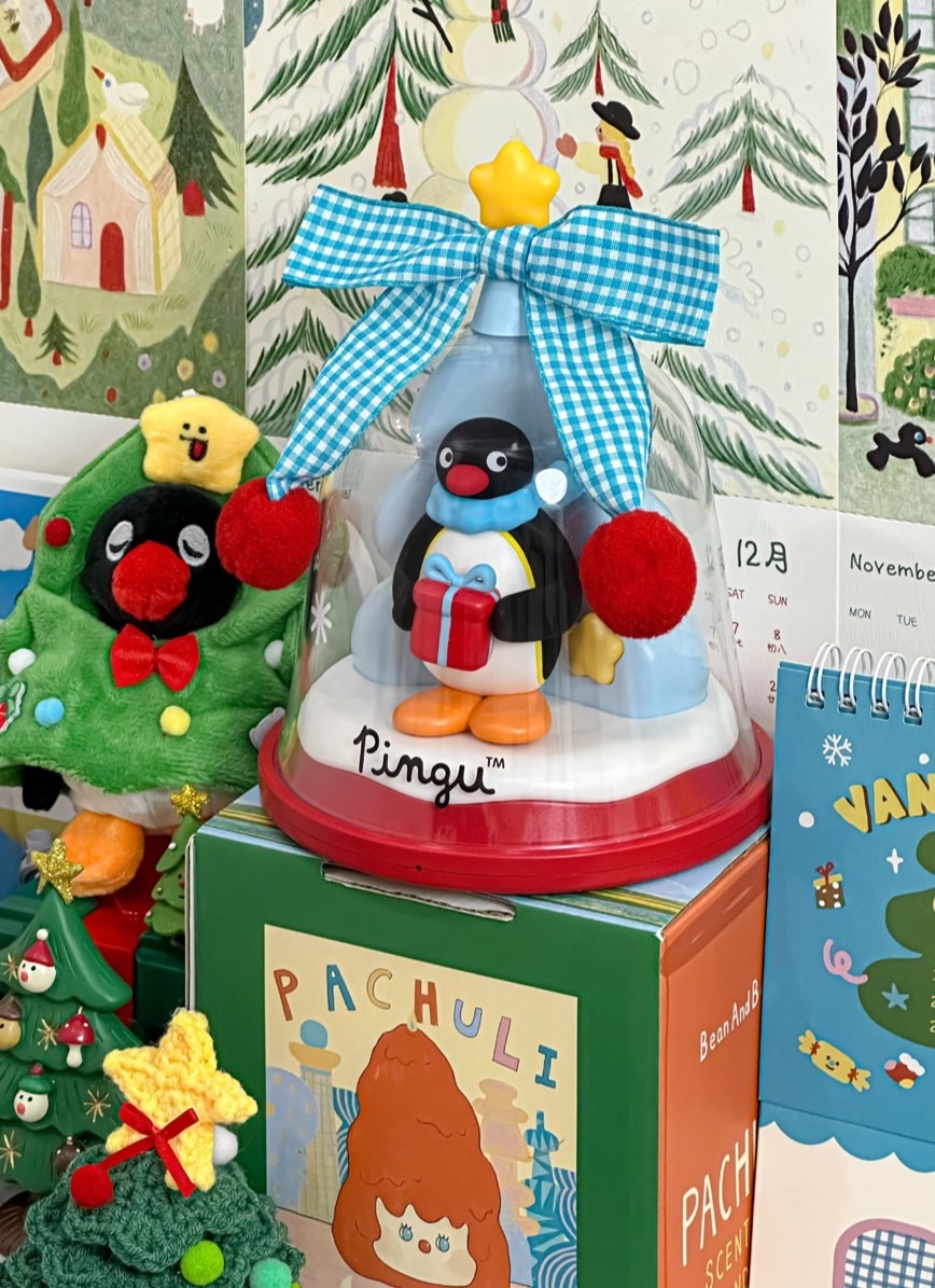 <正版授權>PINGU 企鵝家族 許願鈴組合 聖誕樹禮盒🎄