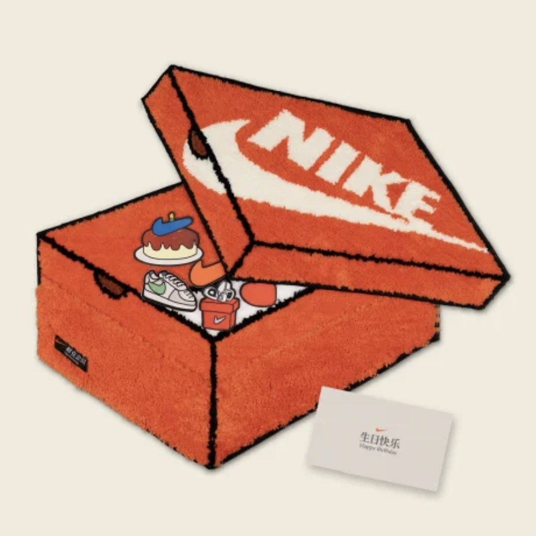 【現貨】Nike 經典鞋盒 DIY 拼貼 造型 地墊 地毯