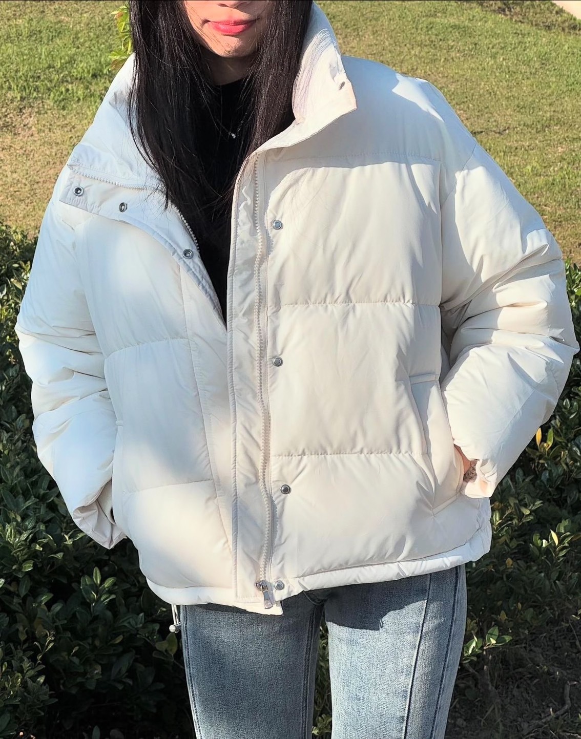 #現貨  加厚款 澎澎雲朵 羽絨外套 短版 顯腿長 冬季外套 防風外套