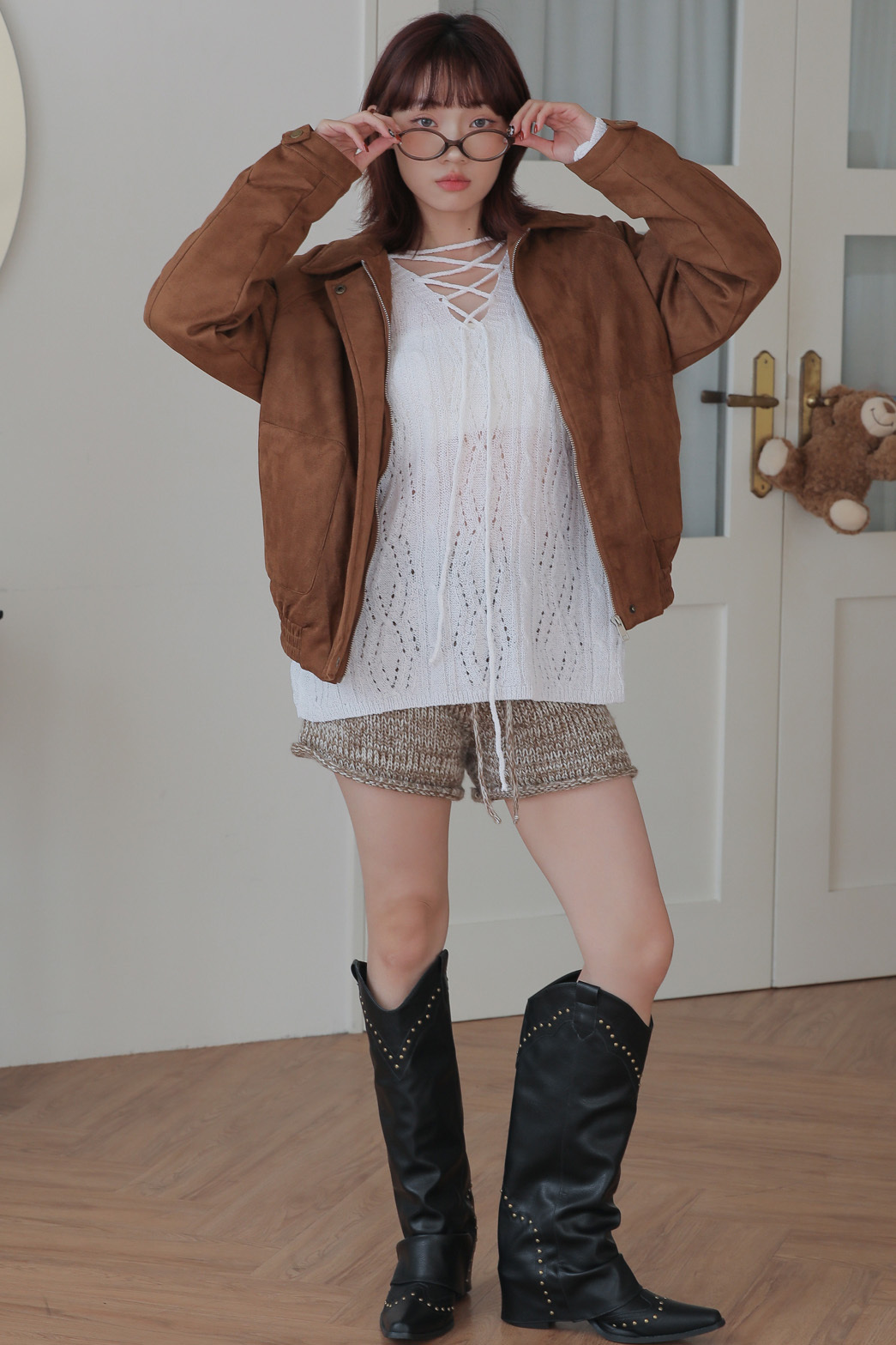 長口袋麂皮絨外套　（售完不補）