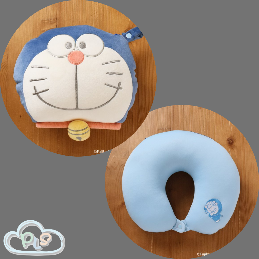 現貨 2Way 旅行頸枕 藍色 I’m Doraemon Flowering #72004