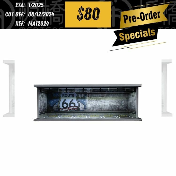 PO-$80 * MOREART * 1:64 DIORAMA - LIGHT VERSION ASSEMBLED MODEL SCENE TYPE 60(30X13.3X10CM) [OD02/12]