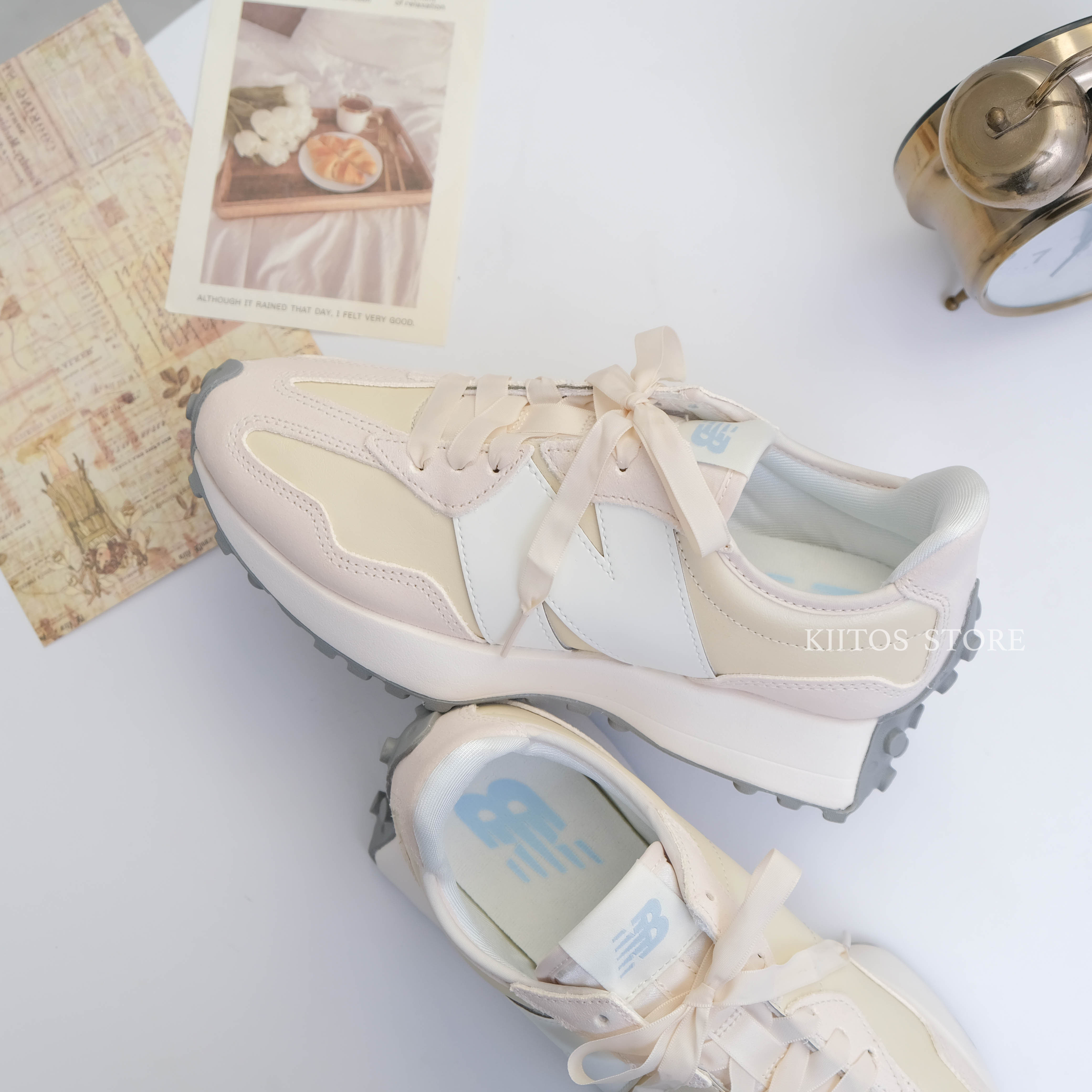 【現貨】New Balance 327 奶油緞帶 WS327MO