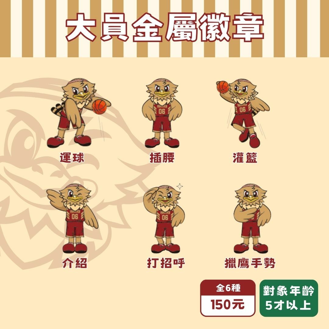 大員鷹援徽章｜隨機