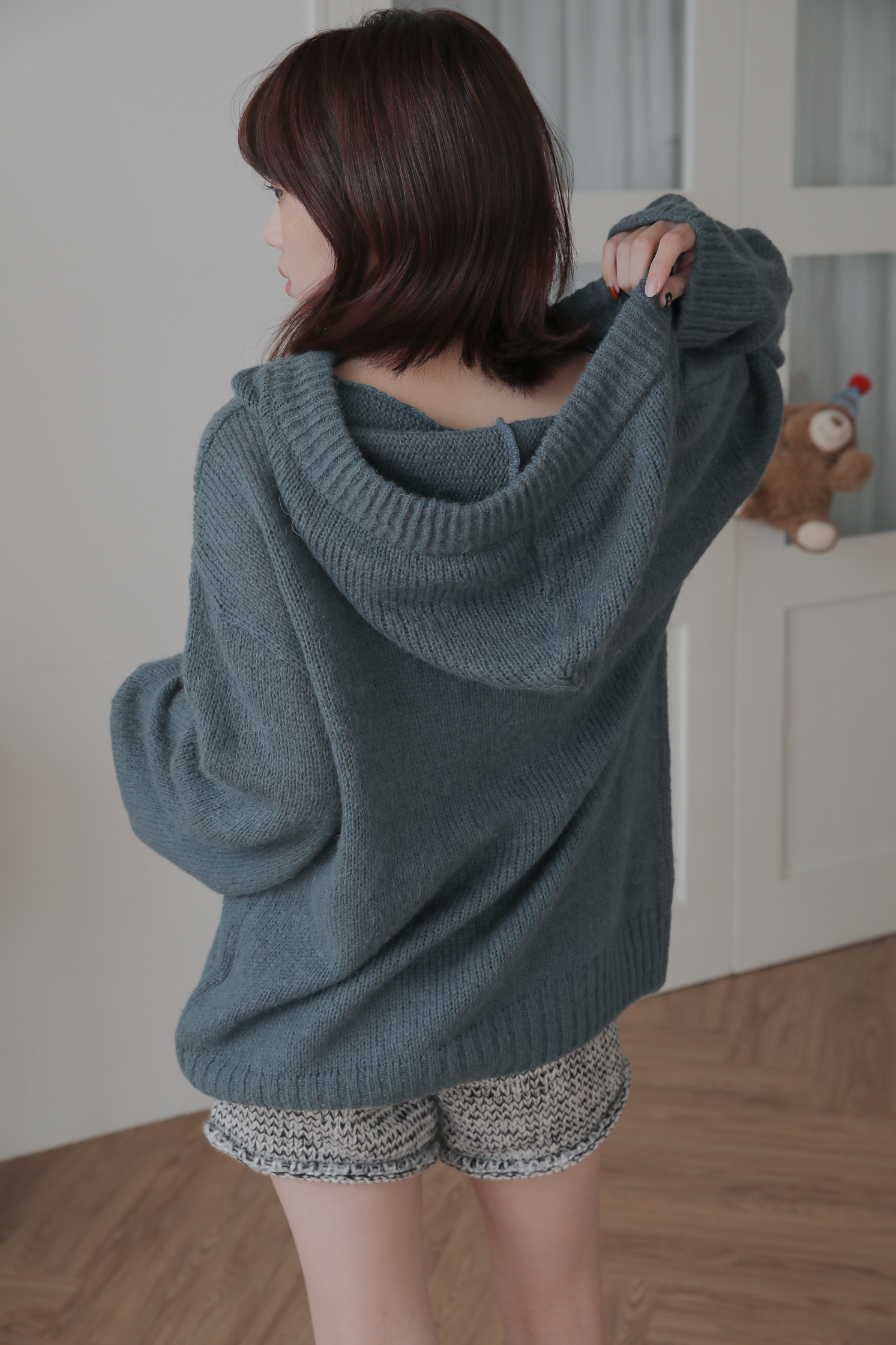 Alpaca Knit Hoodie #針織帽T