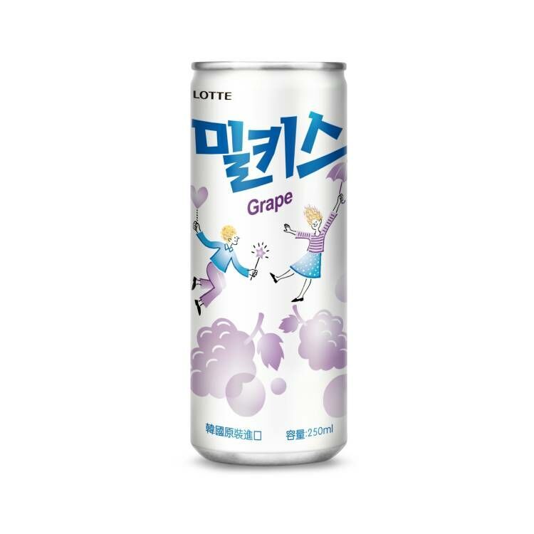 韓國樂天葡萄優格風味碳酸飲