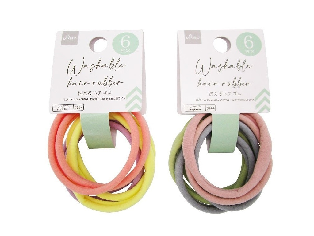 可水洗髮圈/6入