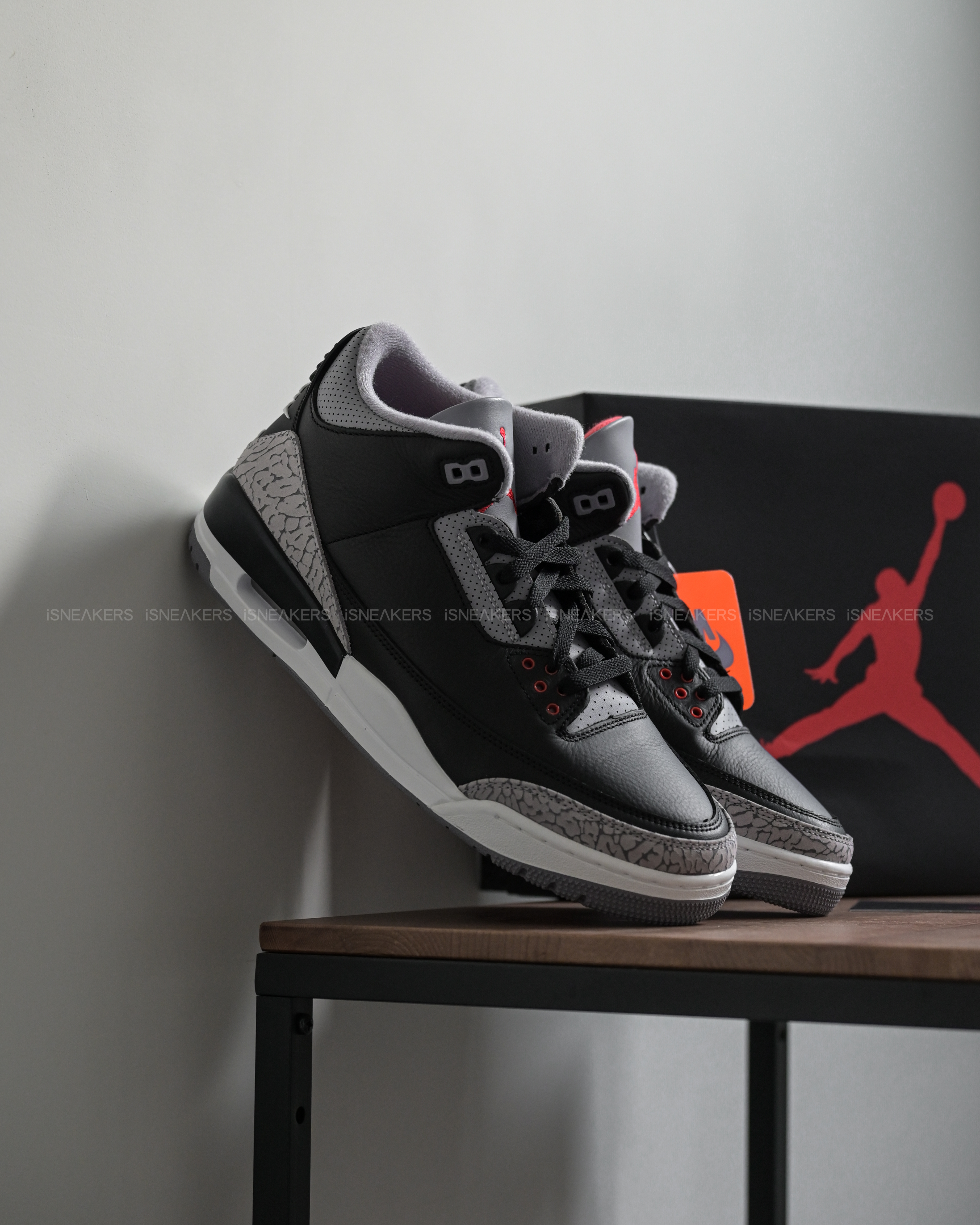 iSNEAKERS｜Air Jordan 3 OG "Black Cement" 黑水泥 DN3707-010