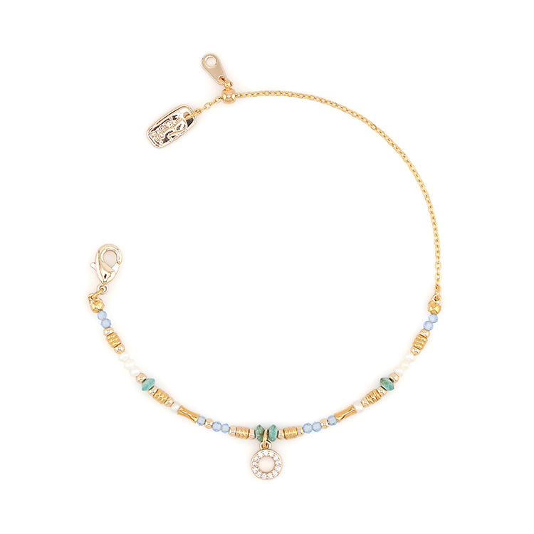 十二月誕生石 • 繡球花 • 專一的愛 – 托帕綠松石 – 手鍊